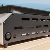 Outsunny Gas Plancha Grill with 2 Stainless Steel Burners, 4.8kW, Portable Tabletop Gas BBQ with Non-Stick Griddle for Camping, Picnic, Garden, Party, Festival, Silver Tone