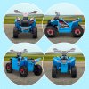 HOMCOM 6V Electric Quad Bike Kids Ride On All Terrain Vehicle with Forward Backward Function, for Ages 18-36 Months - Blue
