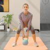 SPORTNOW Soft Kettlebell, 8kg Kettle Bell with Non-Slip Handle for Home Gym Weight Lifting and Strength Training, Grey and Green