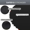 SPORTNOW Trampoline Replacement Mat with Eight Rows of Stitching, Spring Pull Tool, 42 V-Hooks, for 8ft Trampoline, Using 14cm Springs, Trampoline Jumping Mat, Black