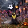 Outsunny 8 FT Halloween Inflatable Spooky Tree, Scary Halloween Decoration, Inflatable Giant Dead Tree Blow Up Decoration with Ghost and Pumpkin, Built-in LED Lights for Garden Indoor Outdoor Decor