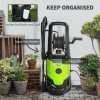 Outsunny 2200W High Pressure Washer, 170 Bar Pressure, 420 L/h Flow, Portable Electric Power Washer Jet Wash Cleaner with Adjustable Nozzle 6M Hose and Hose Reel for Home Patio Car Driveway