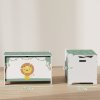 AIYAPLAY Toy Box with Lid, Toy Chest with Safety Hinges for Kids Boys Girls, Kids Storage Box for Living Room, Playroom, Nursery, Bedroom, Green