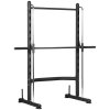 HOMCOM Smith Machine Squat Rack with Pull-Up Bar, Adjustable Weight Rack, Multi-Functional Weight Lifting Barbell Stand for Home, Gym, Strength Training