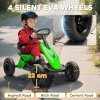 AIYAPLAY Pedal Go Kart for Kids, Children Ride-On Race Car with Silent EVA Tyres, for 2-5 Years, Green