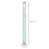 HOMCOM RGB Floor Lamp, Dimmable Corner Lamp with Remote Control & 16 Colours Effects, LED Modern Mood Lighting for Living Room Bedroom Gaming Room, Max Power 5W