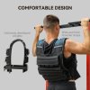 SPORTNOW 15KG Adjustable Weighted Vest, Weight Vest with 15 Metal Weights, Adjustable Straps and Reflective Strips, for Men and Women Running Cardio Exercise Strength Training
