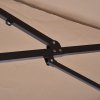Outsunny 4.6m Large Garden Parasol Double-Sided Sun Umbrella Patio Market Canopy Shade Outdoor Tan - NO BASE