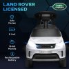AIYAPLAY Land Rover Licensed 6V Kids Electric Ride On Car, 2-in-1 Sliding Car, Battery Powered Car with Headlights, Music, Horn, for 18-60 Months, White