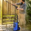 DURHAND 1800W High Pressure Washer, 150 Bar Pressure, 510 L/h Flow, High-Performance Portable Power Washer Jet Wash Cleaner with 6M Hose and Hose Reel for Garden, Car, Furniture, Blue