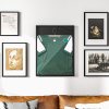HOMCOM Football Shirt Frame Display, Acrylic Jersey Frame with UV Protection, Aluminium Sports Shirt Shadow Box for Basketball Football Baseball, 60 x 80 cm, Black