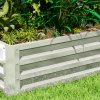 Outsunny 216L Raised Bed for Garden, Galvanised Outdoor Planter Flower Pot for Herbs and Vegetables, Use for Patio, Garden, Balcony, 120 x 60 x 30.5cm, Silver