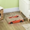 PawHut Cat Scratching Board, 2 in 1 Cat Scratcher Cardboard, Car-shaped Cat Scratch with Catnip, for Indoor Use, 50 x 30 x 12.5cm, Red