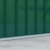 Outsunny 9ft x 4ft Metal Garden Shed, Outdoor Tool House with Foundation Kit, Ventilations and Double Doors, Deep Green