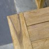 Outsunny 3 Pieces Picnic Bench Set with Table and 2 Benches, Acacia wood Dining Trestle Beer Table and Seat,  Natural Wood Finish