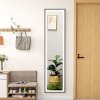 HOMCOM Full Length Mirror with LED Lights, 160 x 40cm Free Standing Mirror with Dimming and 3 Colour Lighting, Leaning or Wall Mirror with Frame for Living Room, Bedroom, Grey
