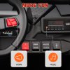 AIYAPLAY 2 Seater Ride on Truck, 24V 7AH Battery Powered Electric Ride On Car with Parental Remote Control, Spring Suspension, 3 Speeds, LED Lights, MP3, Horn, Music, White
