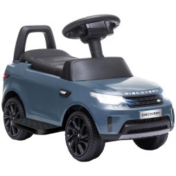 AIYAPLAY Land Rover Licensed 6V Kids Electric Ride On Car, 2-in-1 Sliding Car, Battery Powered Car with Headlights, Music, Horn, for 18-60 Months, Light Blue