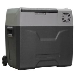 HOMCOM Car Refrigerator, Portable 12/24V Compressor Fridge Freezer, Electric Cooler Box Down to -20°C for Camping, (50 L)