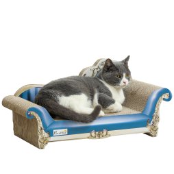 PawHut Cat Scratcher, 2-in-1 Cat Scratching Board with Catnip, Cardboard Lounge for Indoor Cats
