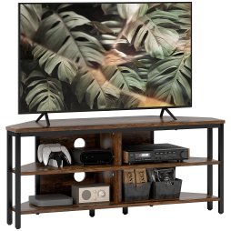 HOMCOM Corner TV Stand Cabinet, TV Unit for TVs up to 50