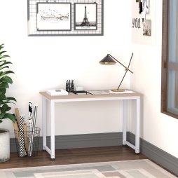 HOMCOM Computer Desk, Writing Table,Workstation for Home Office, Study with Metal Frame, Simple Assembly