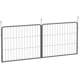 PawHut 2 Piece Dog Pen Expansion Pack for 60cm High Pet Playpen with 3 Connecting Stakes, Puppy Pen for Small Dogs