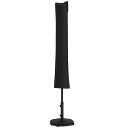 Outsunny Parasol Cover, Cantilever Umbrella Cover for 2-3.5 m Parasols, 420D Oxford Fabric Banana Umbrella Protector with Zipper for Outdoor Garden, Patio, Black