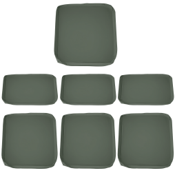 Outsunny Rattan Cushion Covers, Outdoor Seat Cushion Covers, Garden Furniture Covers Replacement - COVER ONLY, Grey