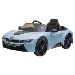 HOMCOM BMW I8 Coupe Licensed 6V Electric Car for Kids with Parent Remote Control, Kids' Electric Ride-on with Suspension Wheels, MP3, Music, Horn, LED Lights, for 3-8 Years Old, Blue