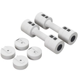 SPORTNOW Adjustable Dumbbell Set of Two, Hand Weights, for Men and Women, Home Gym Workout, A Pair 2.2kg, 3.6kg, 5kg (1.1kg, 1.8kg, 2.5kg Each)