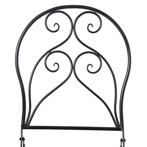 Outsunny 3 Piece Garden Bistro Set with Coffee Table and 2 Folding Chairs, Mosaic Tile Top and Seats, Metal Frame, for Patio Balcony