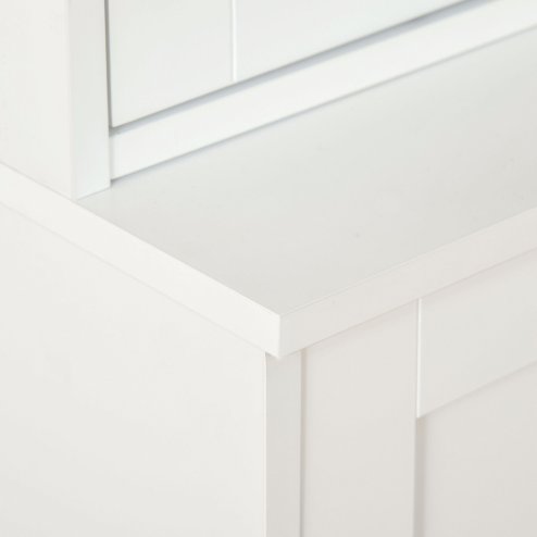 HOMCOM Modern Bookcase with Glass Doors, Display Storage Cabinet with Adjustable Shelves for Living Room, Study, Office