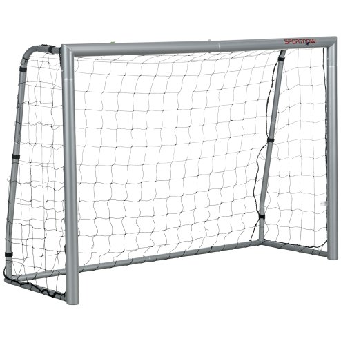 SPORTNOW 6ft x 4ft Football Goal, Football Net for Garden, Training Goal with Ground Stakes, Steel Frame