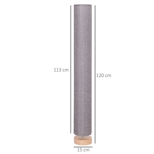 HOMCOM Floor Lamp for Living Room, 47