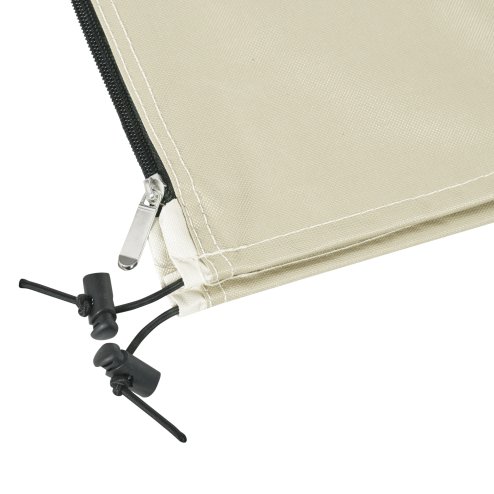 Outsunny Parasol Cover, 600D Oxford Cantilever Umbrella Cover Fit for 2-4m Parasol, Banana Umbrella Protector with Zipper for Outdoor Garden, Patio, White