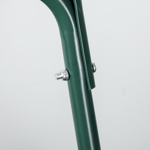 Outsunny 60L 50cm Steel Garden Lawn Roller Push Pull w/ Fillable Cylinder Water Sand Plug Lawn Flatten Seed Sow Rolling Drum w/ Handle