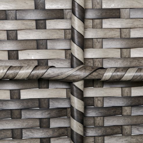 Outsunny Armless Rattan Garden Chair, Outdoor Rattan Chair with Cushions, PE Wicker Garden Furniture with Steel Frame, Adjustable Footpads for Garden, Terrace, Deep Grey