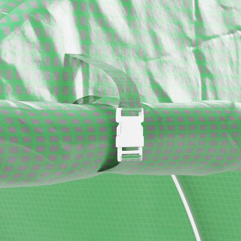 Outsunny 3L x 2W x 2H m Polytunnel Greenhouse, Walk-in Polytunnel Outdoor Garden Flower Vegetable Planter with Zipped Door