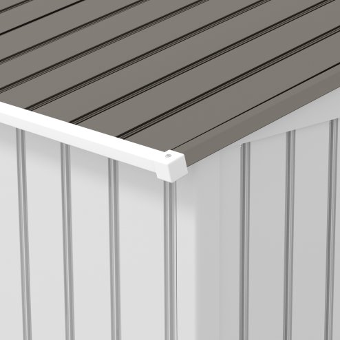 Outsunny 9 x 6ft Metal Garden Shed, Outdoor Storage Tool House with Ventilation Slots, Foundation Kit and Lockable Double Doors, Silver