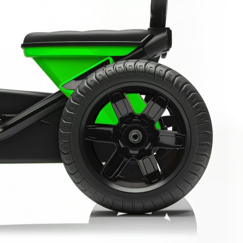 AIYAPLAY Pedal Go Kart for Kids, Children Ride-On Race Car with Silent EVA Tyres, for 2-5 Years, Green