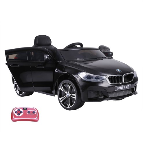 HOMCOM BMW 6GT Licensed Electric Car for Kids, 6V Battery Powered Kids' Electric Ride-on with Remote Control, LED Headlights, Music, for 3-6 Years Old