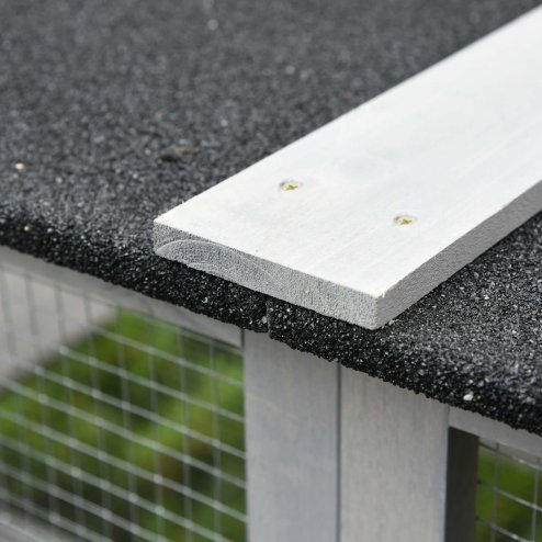 PawHut Large Outdoor Cat House, Walk-in Cat Enclosure, Wooden Catio with 6 Jumping Platforms, Waterproof Asphalt Roof