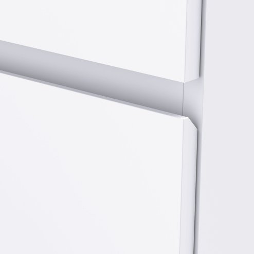 HOMCOM Chest of Drawers, 4 Drawers Storage Cabinet Floor Tower Cupboard for Bedroom Living Room, White