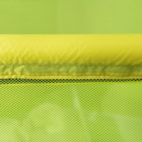 ZONEKIZ Kids Trampoline for Toddlers with Enclosure Safety Net, 4.6FT Hexageon Outdoor Indoor Jumper for Children 1-6 Years Old, Yellow