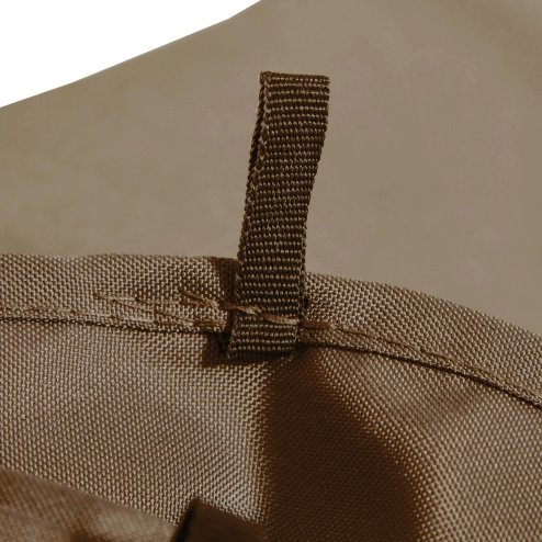 Outsunny 4 Pack Replacement Gazebo Curtains Privacy Panel for Most 3 x 4m Gazebo Canopy Pavillion Outdoor Shelter Sidewalls Accessories Dark Brown