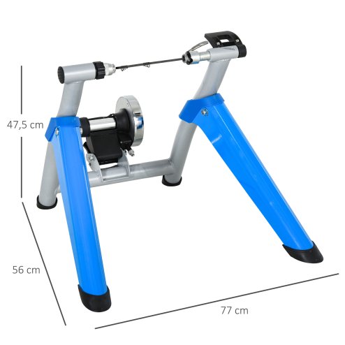 HOMCOM Indoor Bike Trainer, Foldable Turbo Trainer Bike Stand with 8 Level Magnetic Resistance, for 650C, 700C or 26