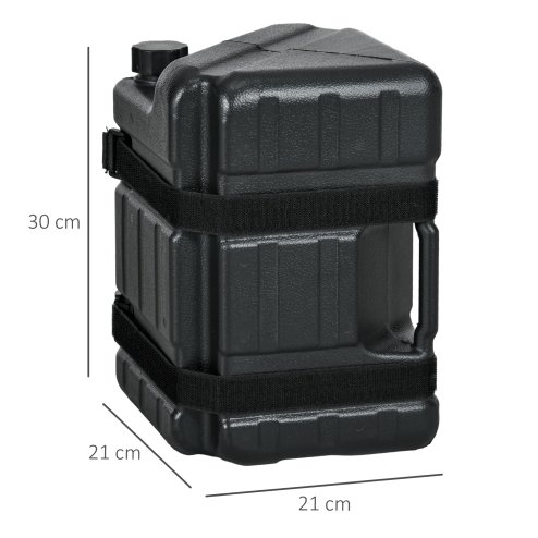 Outsunny 4PCs Gazebo Weights for Pop up Canopy Tent, HDPE Water or Sand Filled Weights for Gazebo Legs, with Built-in Handles and Secure Straps, 52KG