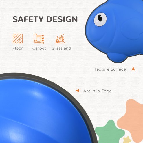 AIYAPLAY Stepping Stones Kids, 9 Pcs Goldfish Shaped Balance Stepping Stones for Sensory with Non-slip Edge, Outdoor Indoor Obstacle Course Stackable Balance Blocks, River Stones