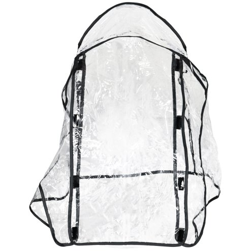 PawHut Dog Pram Rain Cover, Cover for Dog Stroller Buggy, with Front, Rear Entry